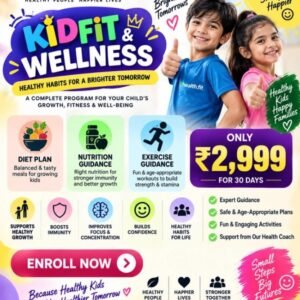 1HEALTH.FIT KidFit & Wellness Program – Kids Nutrition, Diet Plan, Exercise Guidance, Healthy Habits & Wellness Support